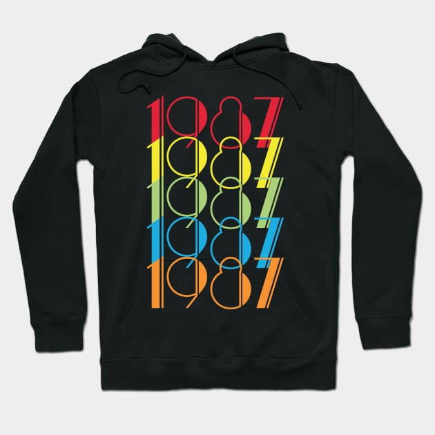 VINTAGE T-SHIRT Birthday 1987 Hoodie by soufibyshop